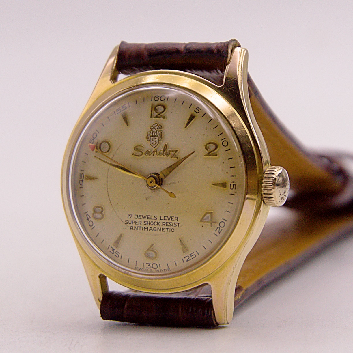นาฬิกาเก่า SANDOZ ไขลาน
