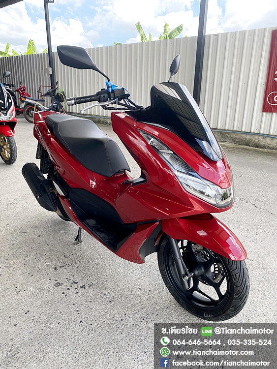 PCX160 ปี64 สีแดงสด เครื่องเดิมๆ ชุดสีสวยรอบคัน เครื่องดี ศูนย์ดี ขับขี่นิ่มๆ ประหยัดน้ำมัน ราคา 82,500