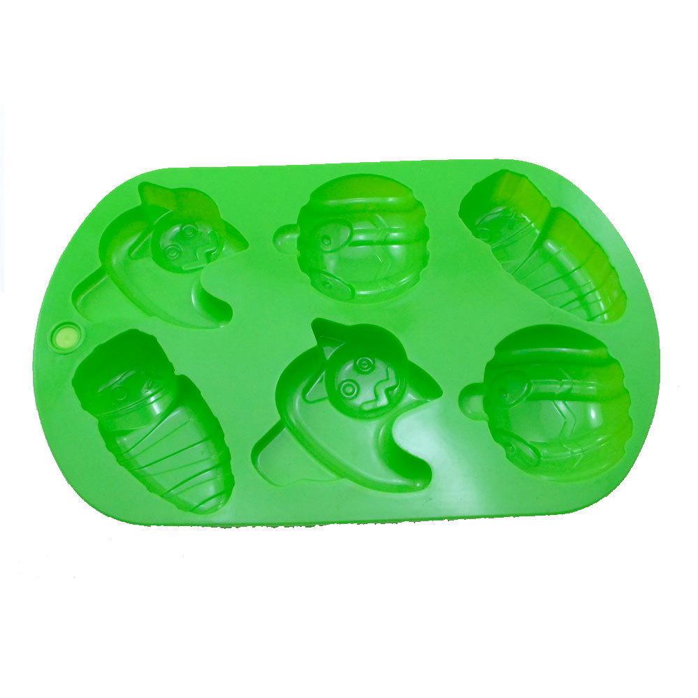 แม่พิมพ์ซิลิโคน พิมพ์สบู่ พิมพ์วุ้น พิมพ์ขนม รูปฮัลโลวีน 6 ช่อง