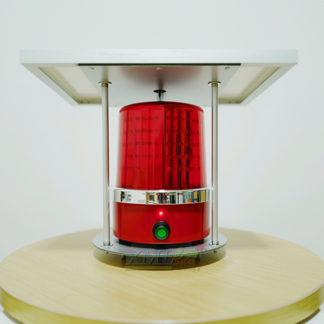 ไฟไซเรนพลังงานแสงอาทิตย์ (แสง : สีแดง) 10 watt