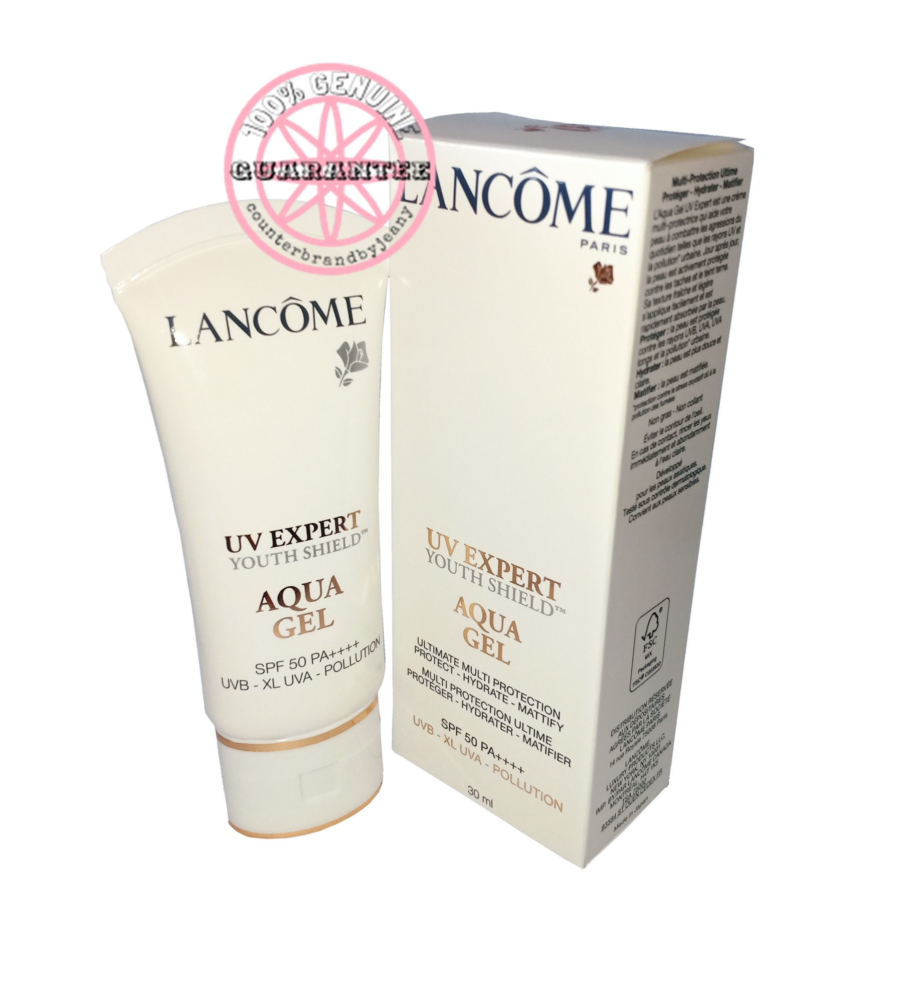 PRE-ORDER: LANCOME UV EXPERT YOUTH SHIELD Aqua Gel SPF50 PA++++