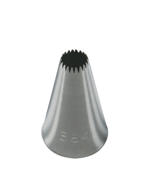 หัวบีบ ไซส์พิเศษ เบอร์ 364 (นำเข้าเกาหลี) OPEN STAR TUBES