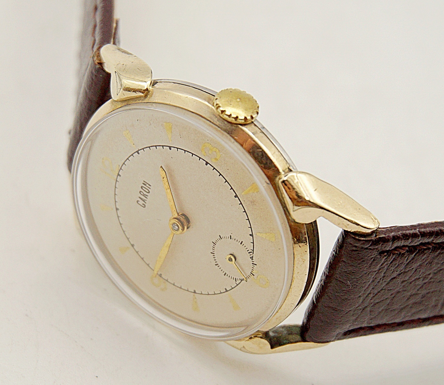 นาฬิกาเก่า GARON ไขลานสองเข็มครึ่ง