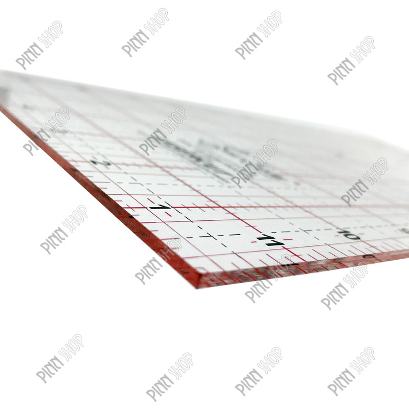 ไม้บรรทัดสำหรับงานควิลท์ Quilt ขนาด 12 x 6.5 นิ้ว