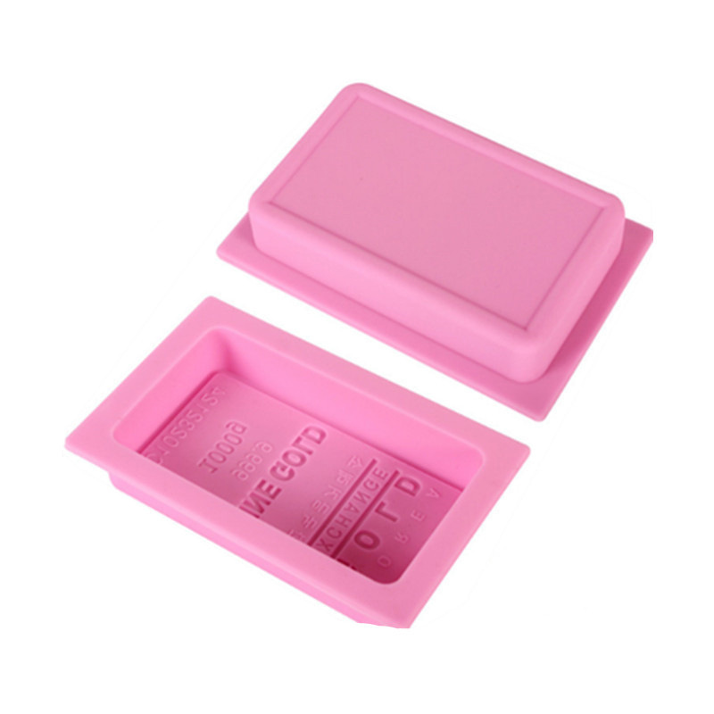 โมล(Mold) แม่พิมพ์ซิลิโคน ทำวุ้น ขนม สบู่ งานdiy รูปทองคำแท่ง (100 G.)