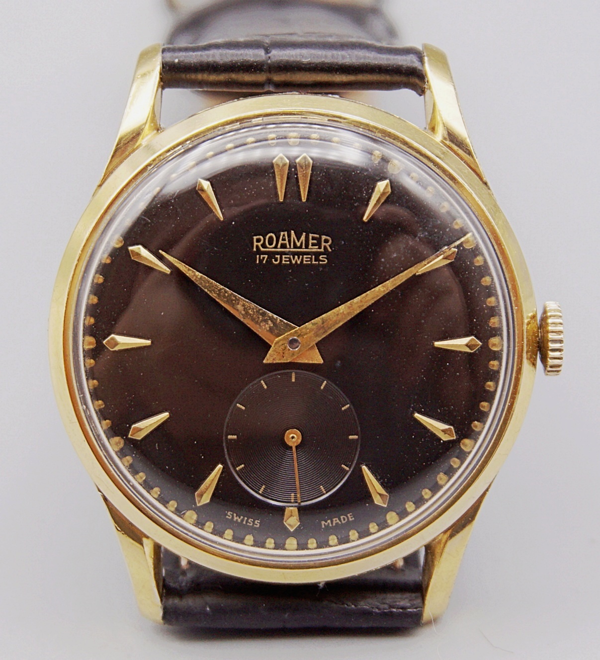 นาฬิกาเก่า ROAMER ไขลานสองเข็มครึ่ง