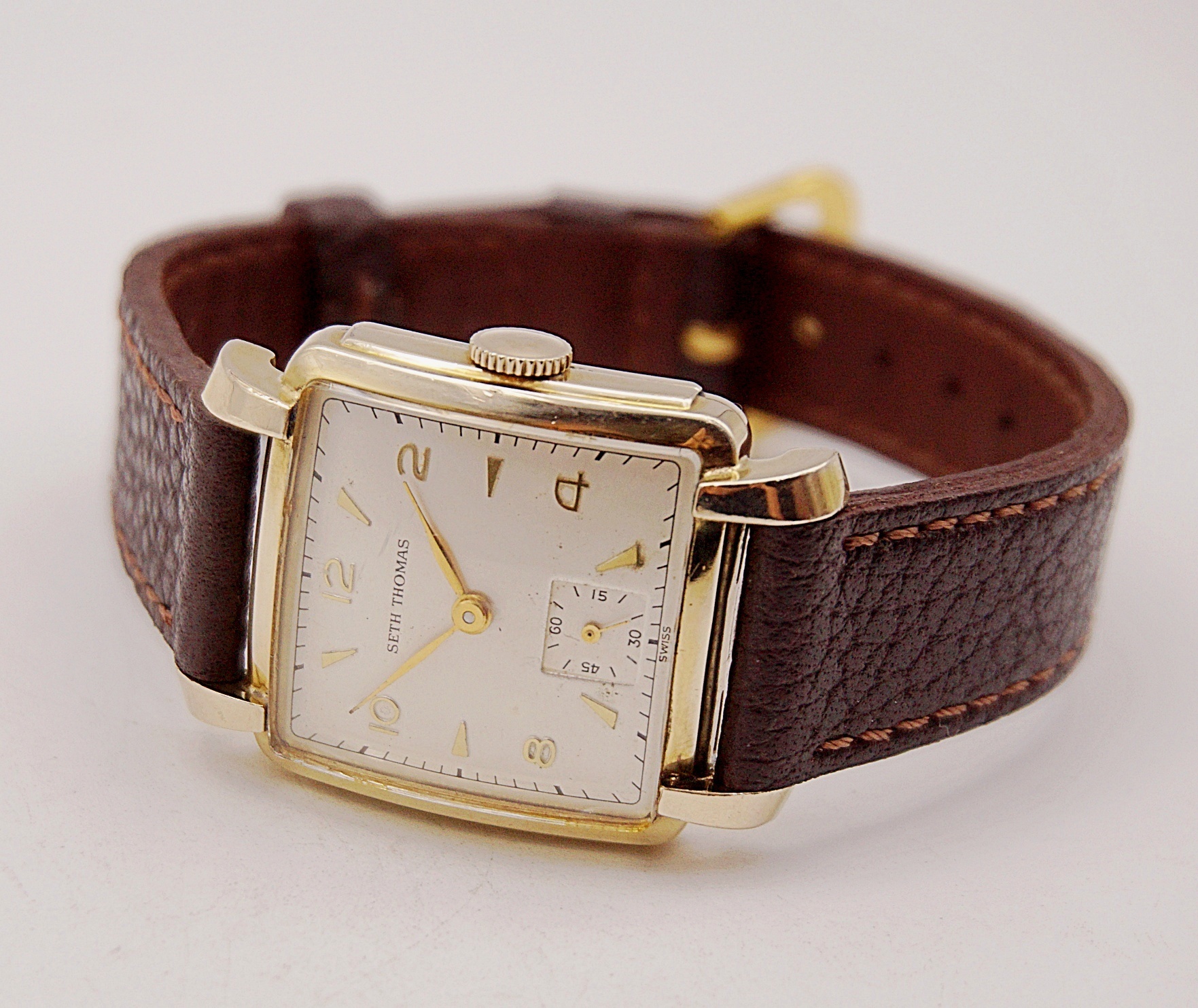 นาฬิกาเก่า SETH THOMAS ไขลานสองเข็มครึ่ง