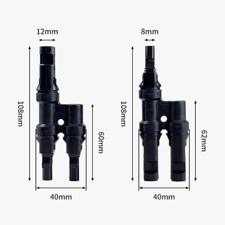 Link ขั้วต่อสายไฟโซล่า 1500V เข้า2 ออก1 รับกระแสไฟ 30A รุ่น CB-1004 (1คู่)