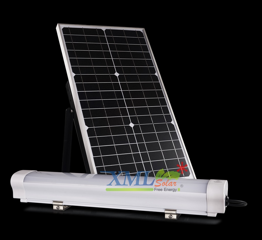 ชุดไฟหลอดยาวโซล่าเซลล์ 30 Watt Monocrystalline (แสง ขาว)