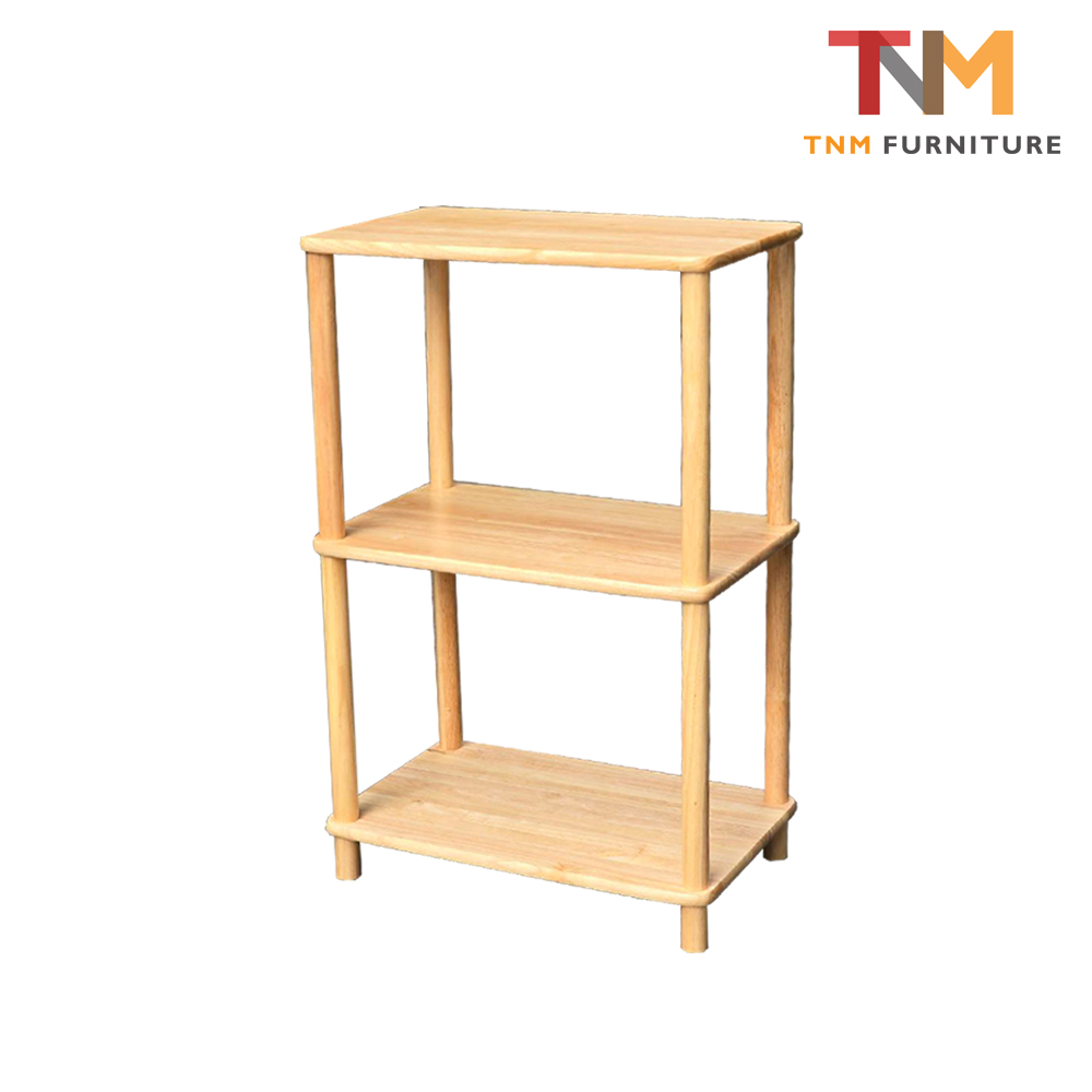 ชั้นเอนกประสงค์ 3ชั้น ไม้ยางพารา