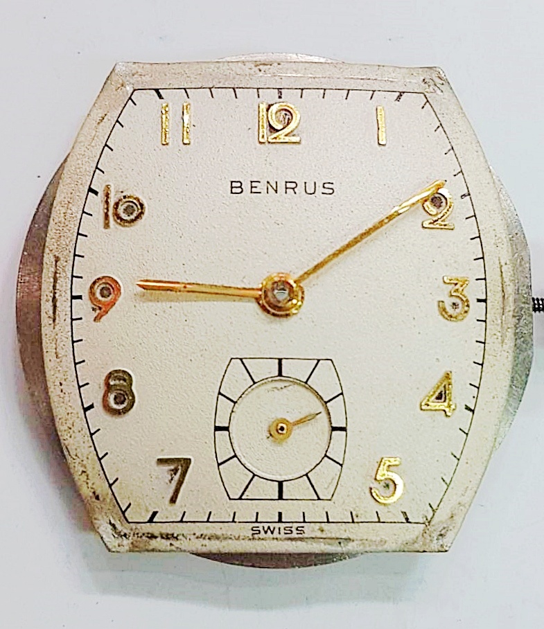 นาฬิกาเก่า BENRUS ไขลานสองเข็มครึ่ง