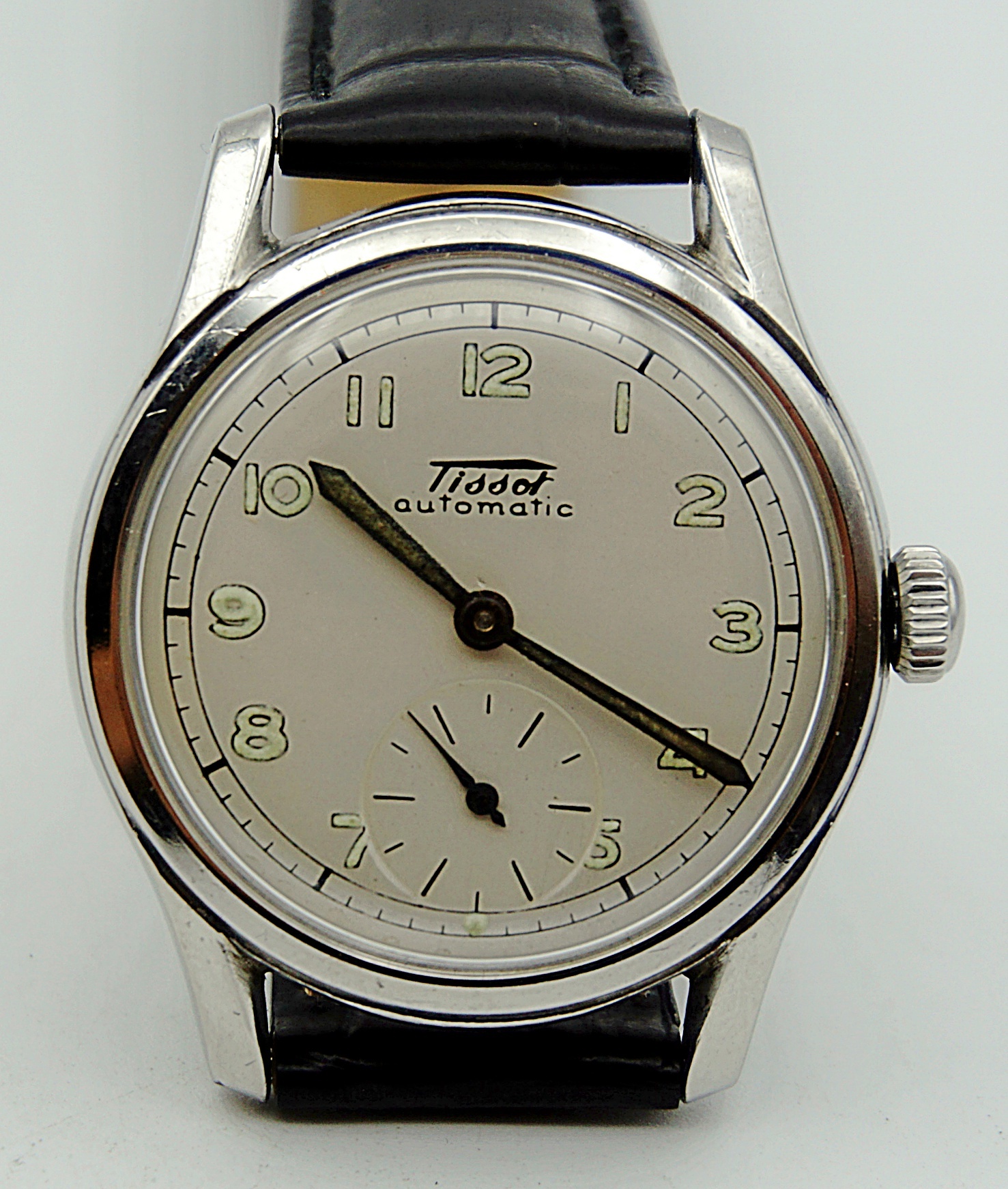 นาฬิกาเก่า TISSOT ออโตเมติกครึ่งรอบ สองเข็มครึ่ง