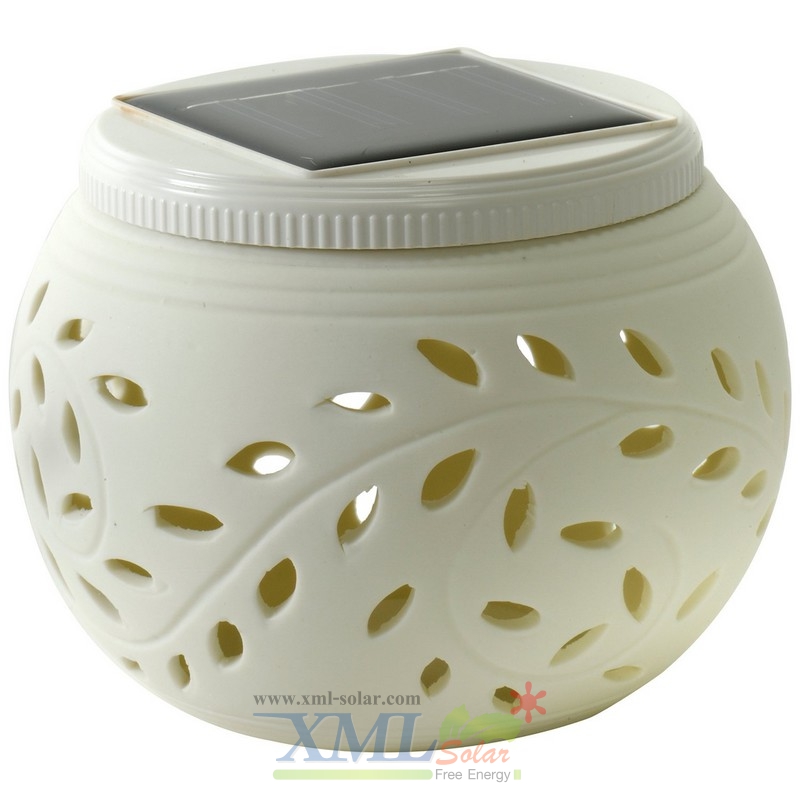 ไฟกระถางโซล่าเซลล์ ตกเเต่งตั้งโต๊ะ (แสง : ขาว , หลากสี)(ไซต์เล็ก)