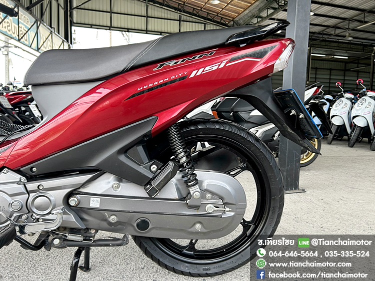 ★ดาวน์3,500★FINN ปี67 สีแดง ล้อแม็กซ์ วิ่งเพียง 3000 กิโล ชุดสีสวย เครื่องเดิมๆ เครื่องแน่น ขับขี่นิ่ม ประหยัด ศูนย์ดี ราคา 40,900