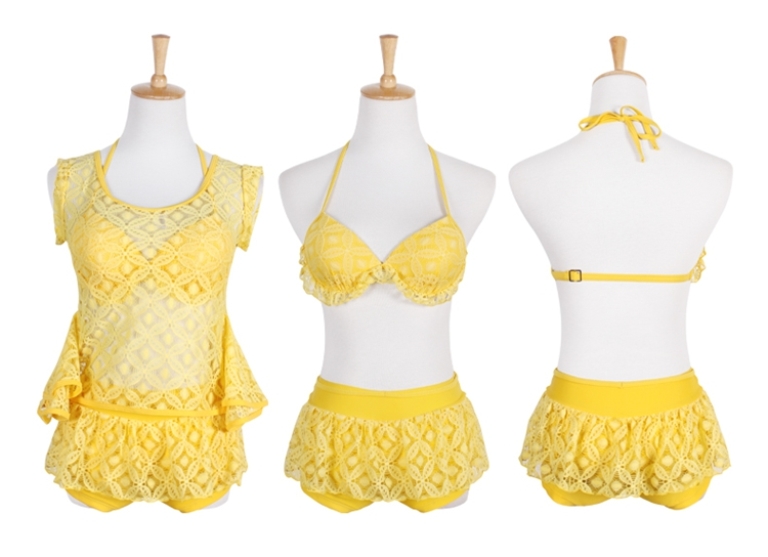 ชุดว่ายน้ำงาน vicki แบบ3ชิ้น มี5สี เหลือง,ขาว,ชมพู,ฟ้า,ม่วง มีไซส์ M,XL ราคาส่ง3 ชิ้นคละแบบได้ทั้งร้าน ชุดละ 890 บาทค่ะ