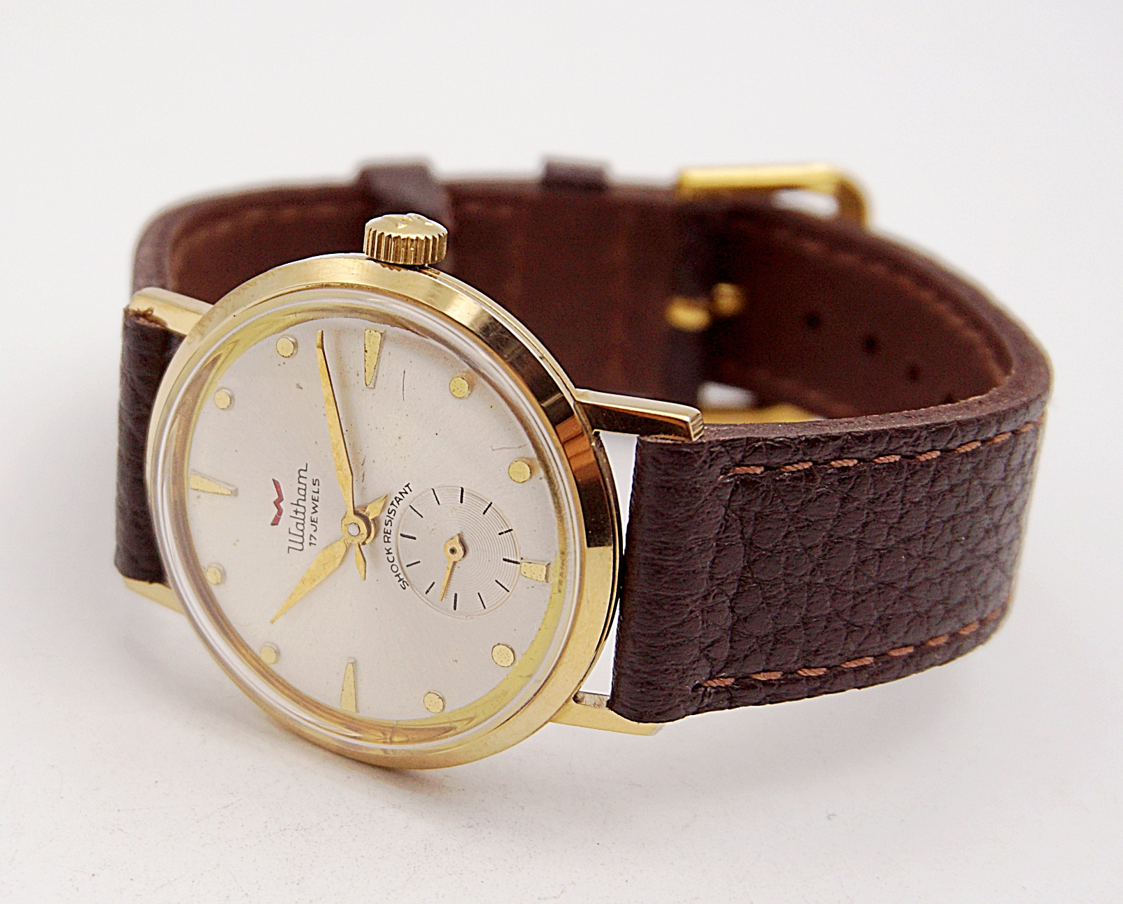 นาฬิกาเก่า WALTHAM ไขลานสองเข็มครึ่ง