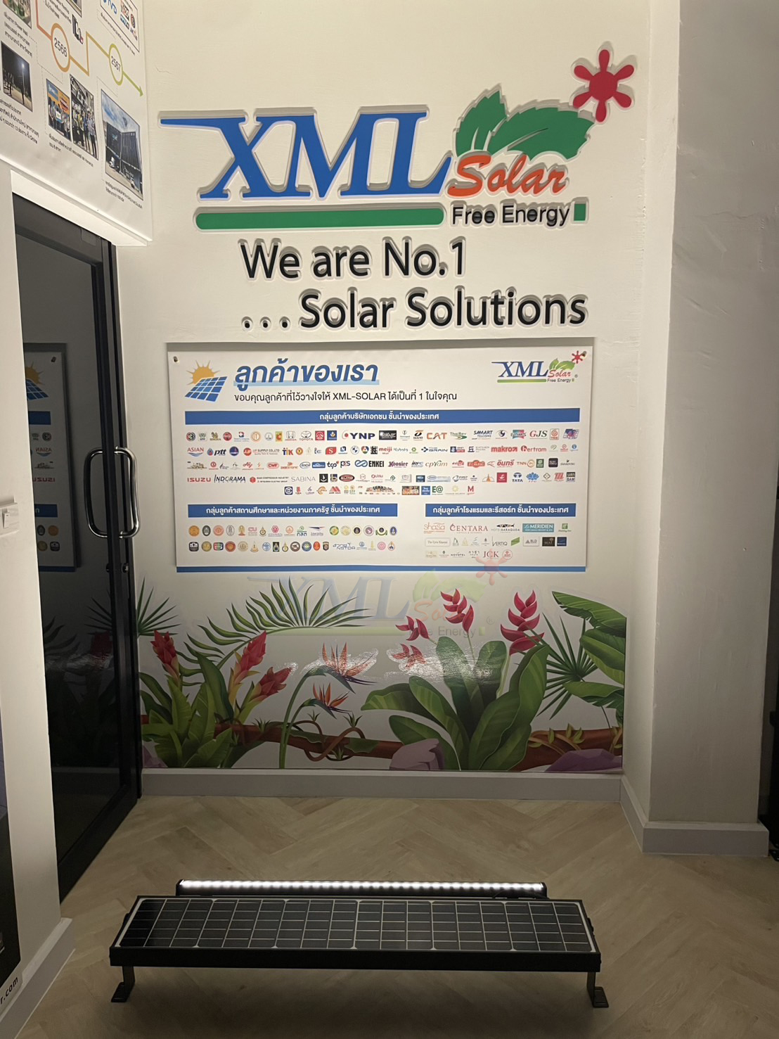 LSXML-195 สำหรับติดส่องป้ายโฆษณา รุ่น ไฟติดผนังโซล่าเซลล์ Premium 120W