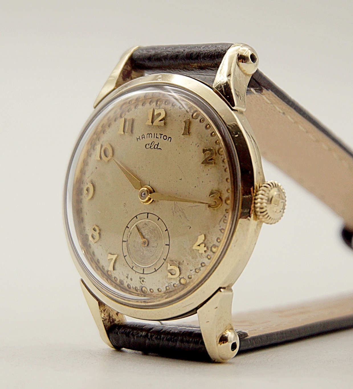 นาฬิกาเก่า HAMILTON ไขลานสองเข็มครึ่ง
