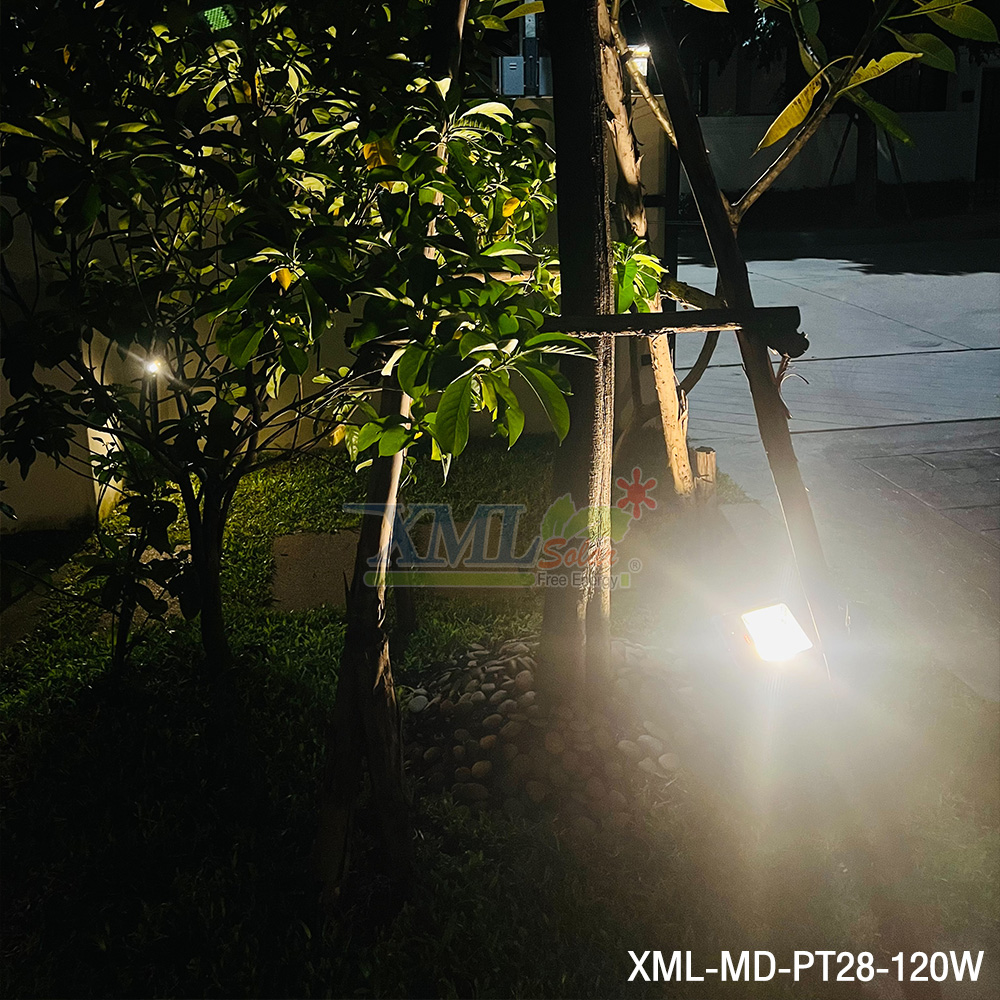 ไฟสปอตไลท์โซล่าเซลล์ 50W / 80W / 120W / 200W / 300W / 400W รุ่น MD-PT28