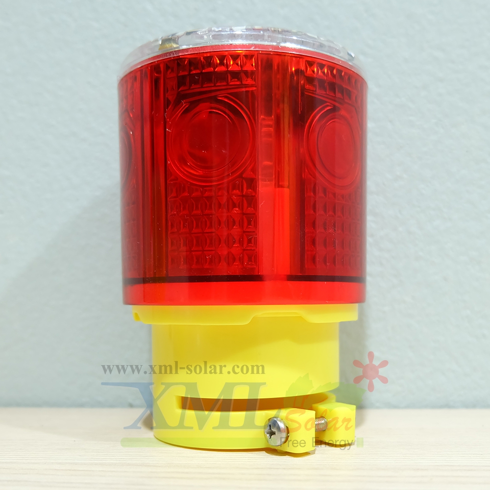 ไฟเตือนกรวยจราจร ฉุกเฉิน พลังงานเเสงอาทิตย์ (เเสง : สีเเดง)
