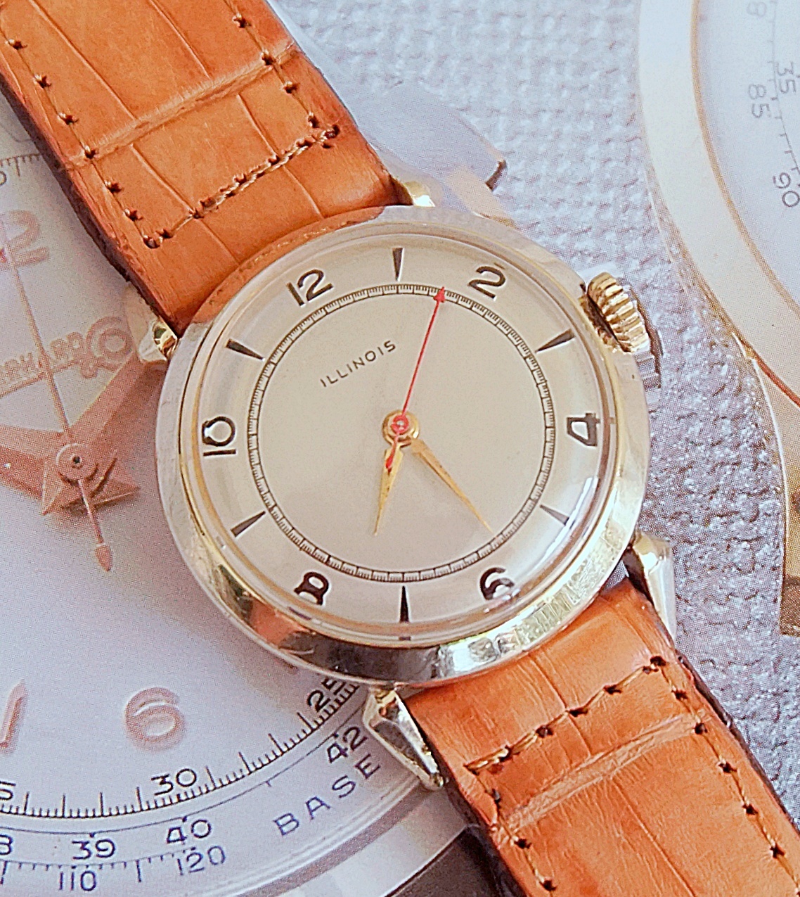 นาฬิกาเก่า ILLINOIS ออโตเมติก