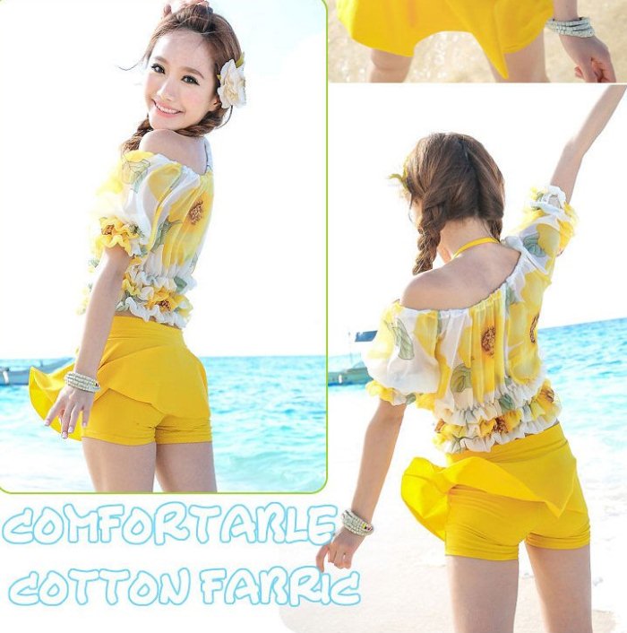 ชุดว่ายน้ำงาน vicki แบบ3ชิ้น มี4สี ฟ้า,เหลือง,ชมพู,เขียว มีไซส์ M,XL ราคาส่ง3 ชิ้นคละแบบได้ทั้งร้าน ชุดละ 790 บาทค่ะ