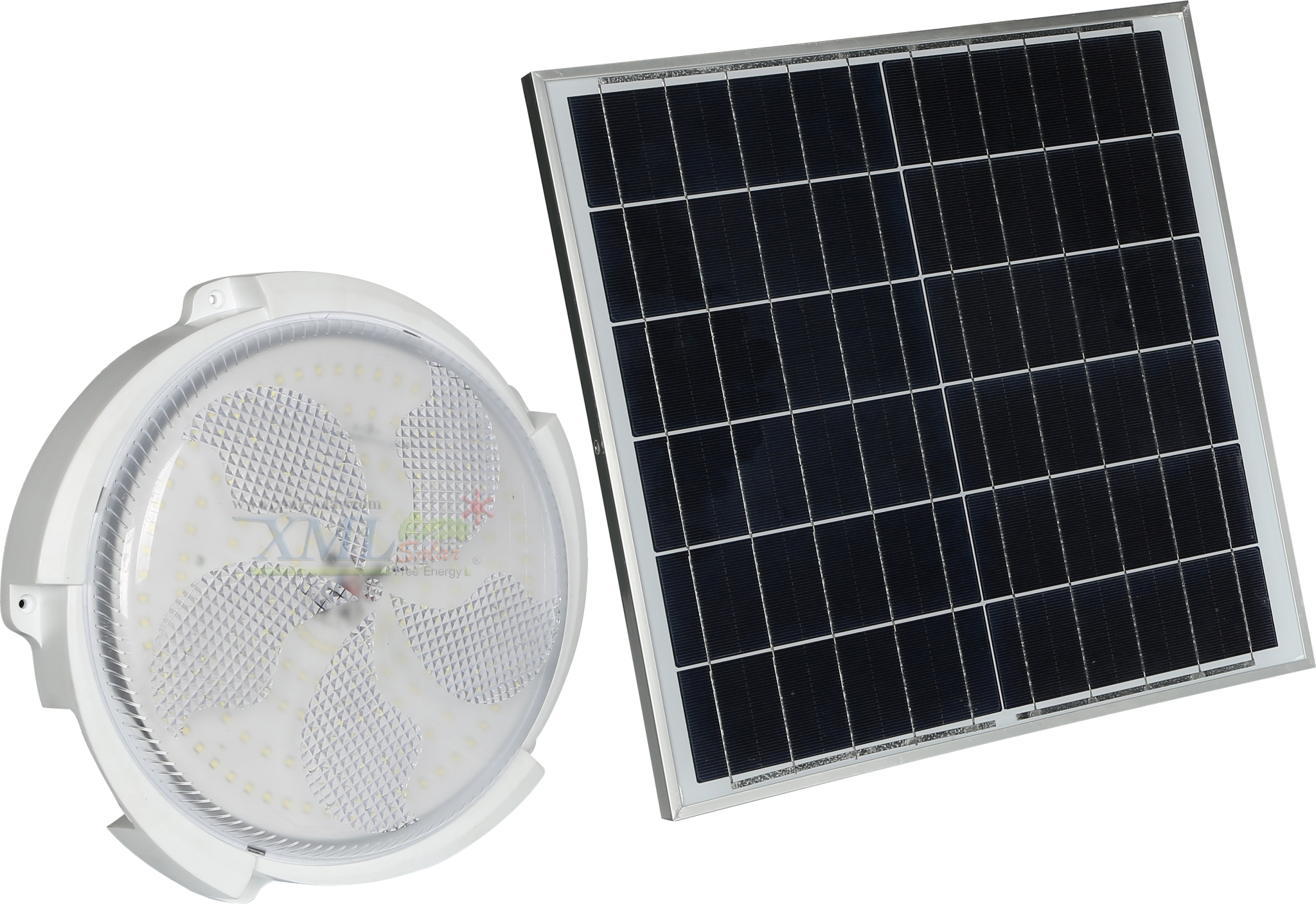 โคมไฟซาลาเปาโซล่าเซลล์ ติดเพดาน-ผนัง รุ่น 200W. (แสงขาว)