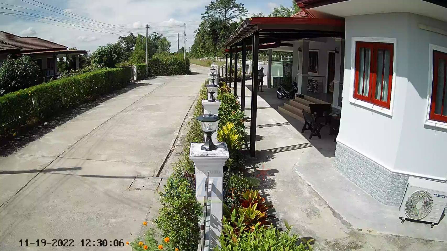 โคมไฟหัวเสา ทรงหกเหลี่ยม 8 Super SMD LED (เเสง : ขาว)