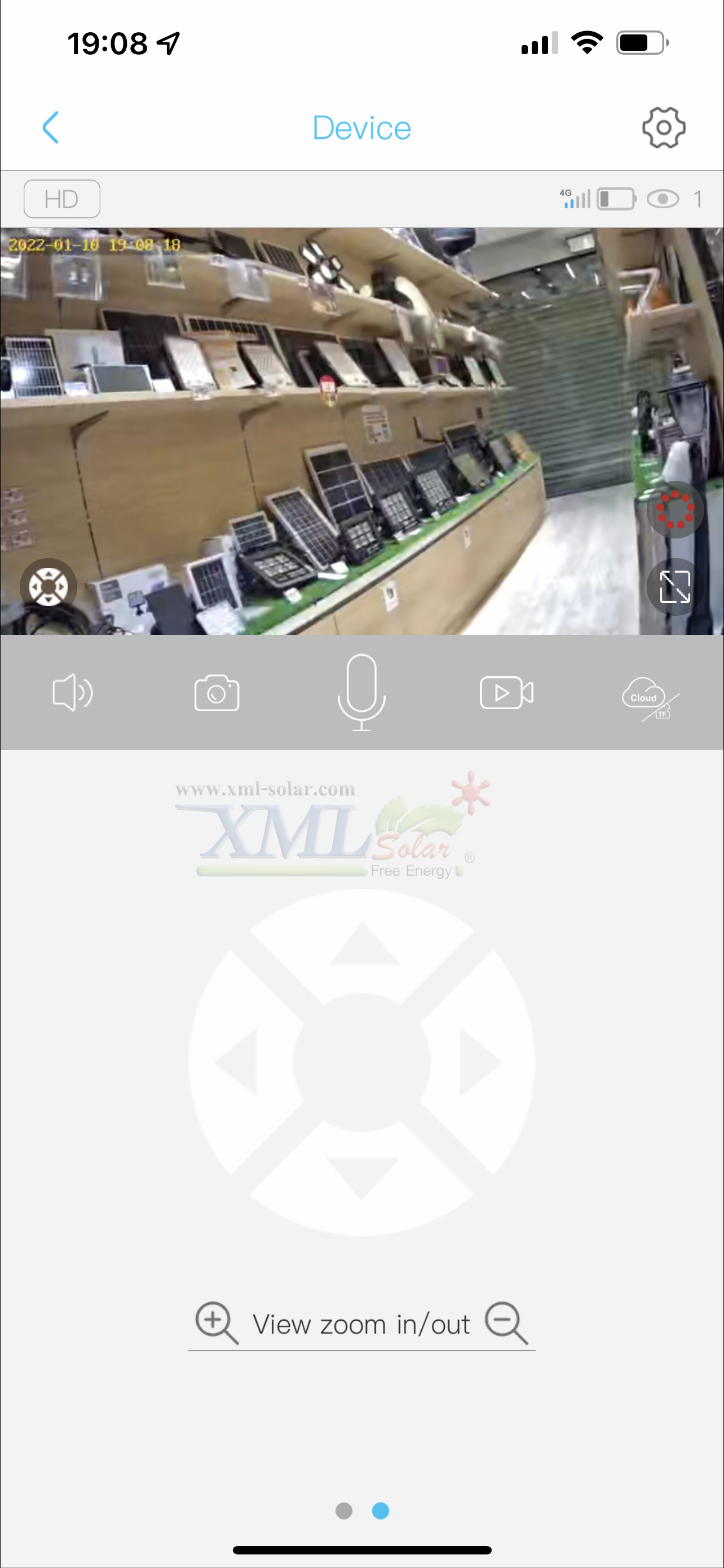 กล้องวงจรปิดโซล่าเซลล์ รุ่นหมุนรอบทิศ (ระบบ WIFI) Full HD Camera (1080P)