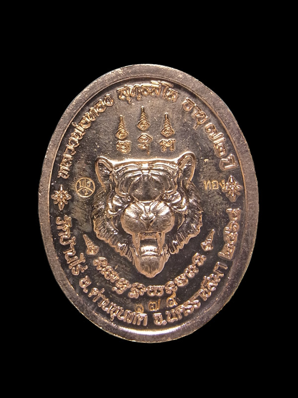 เหรียญเศรษฐีหน้าใหญ่ หลวงพ่อทอง วัดบ้านไร่ ปี2564