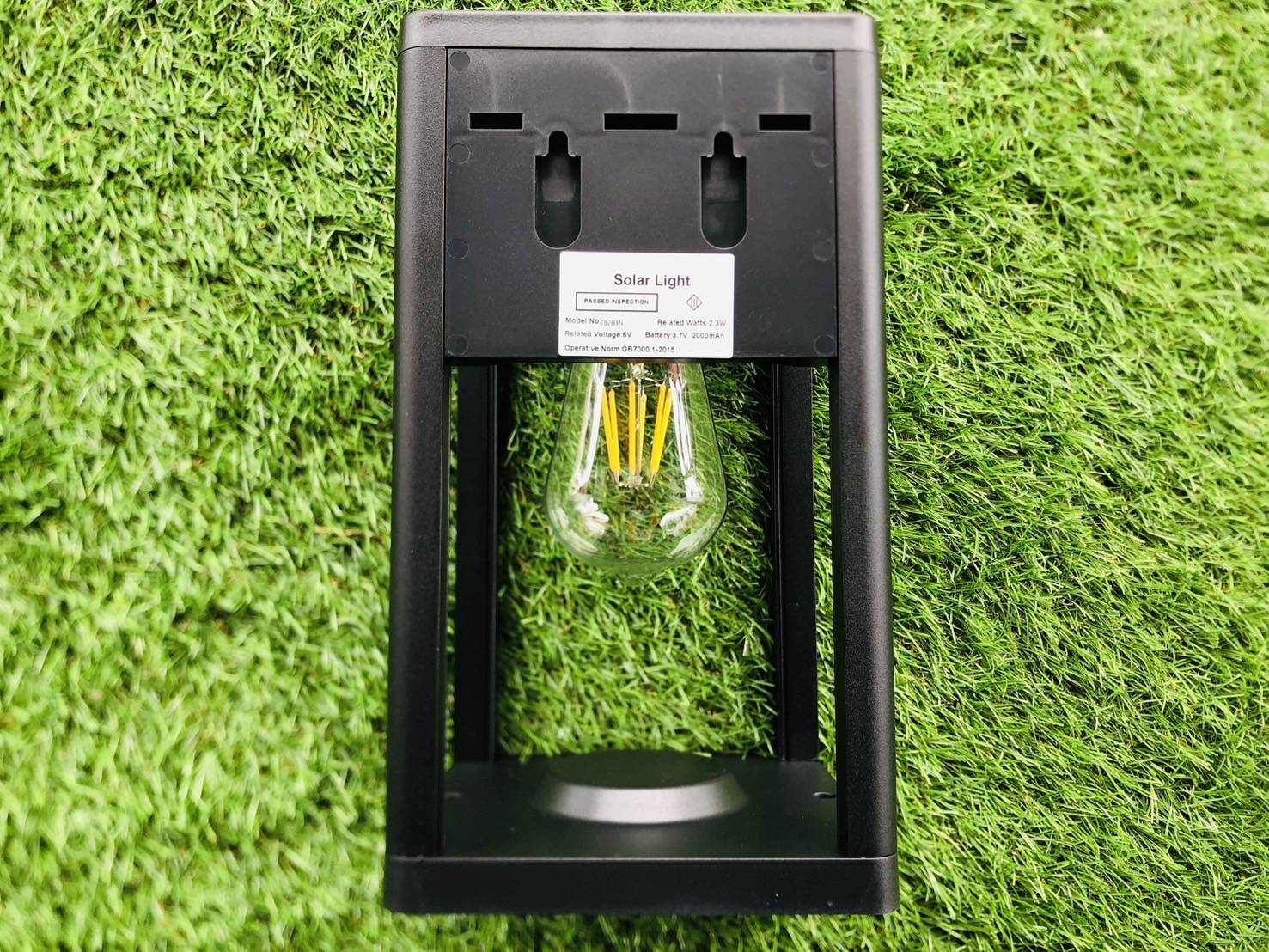 โคมไฟติดผนังโซล่าเซลล์ หลอดไส้ รุ่น TB-283 (แสง : เหลืองวอมไวท์)