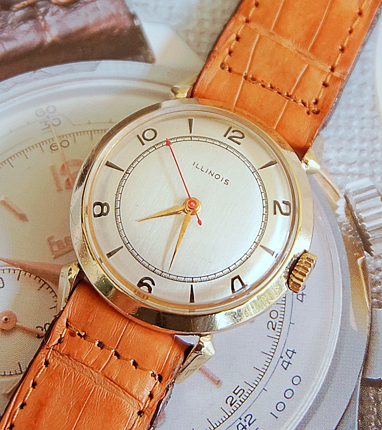 นาฬิกาเก่า ILLINOIS ออโตเมติก