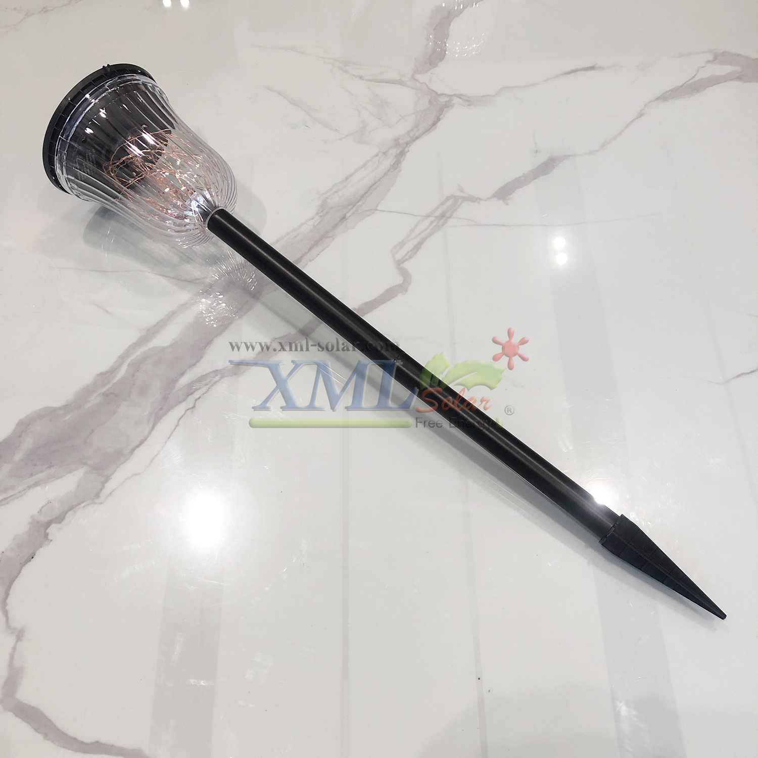 ไฟปักสนามโซล่าเซลล์ รุ่น เม็ดChip 50 LED (เปิดได้ 3 ฟังก์ชั่น) (แสง : เเหลืองวอมไวท์)