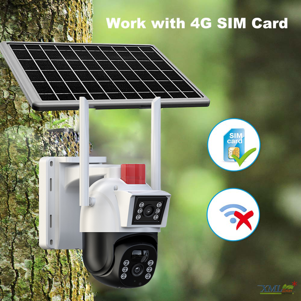 กล้องวงจรปิดโซล่าเซลล์ 4MP EseeCloud (4G) Solar CCTV Camera With 4G รุ่น SCG402P10
