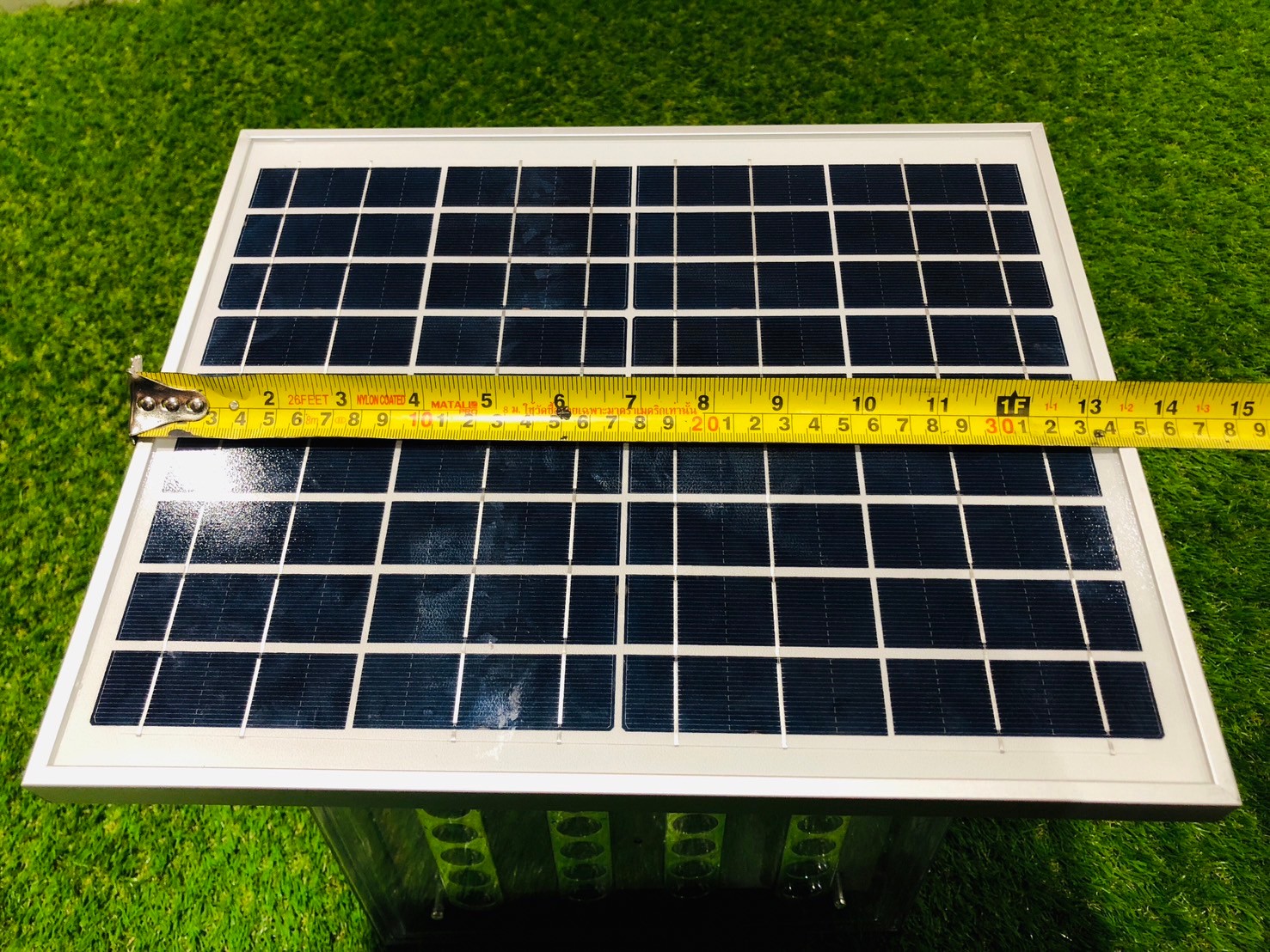 ไฟกระพริบเตือนจราจร ไฟเตือนทางแยกโซล่าเซลล์ 24 LED รุ่นใหม่*