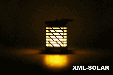ไฟห้อยโซล่าเซลล์ ทรงสี่เหลียม ตาข่าย (แสง: เปลวไฟเหลืองวอมไวท์)