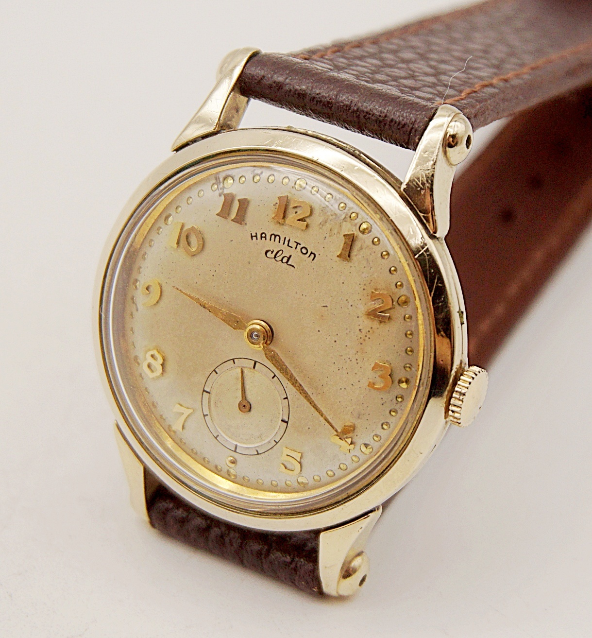 นาฬิกาเก่า HAMILTON ไขลานสองเข็มครึ่ง
