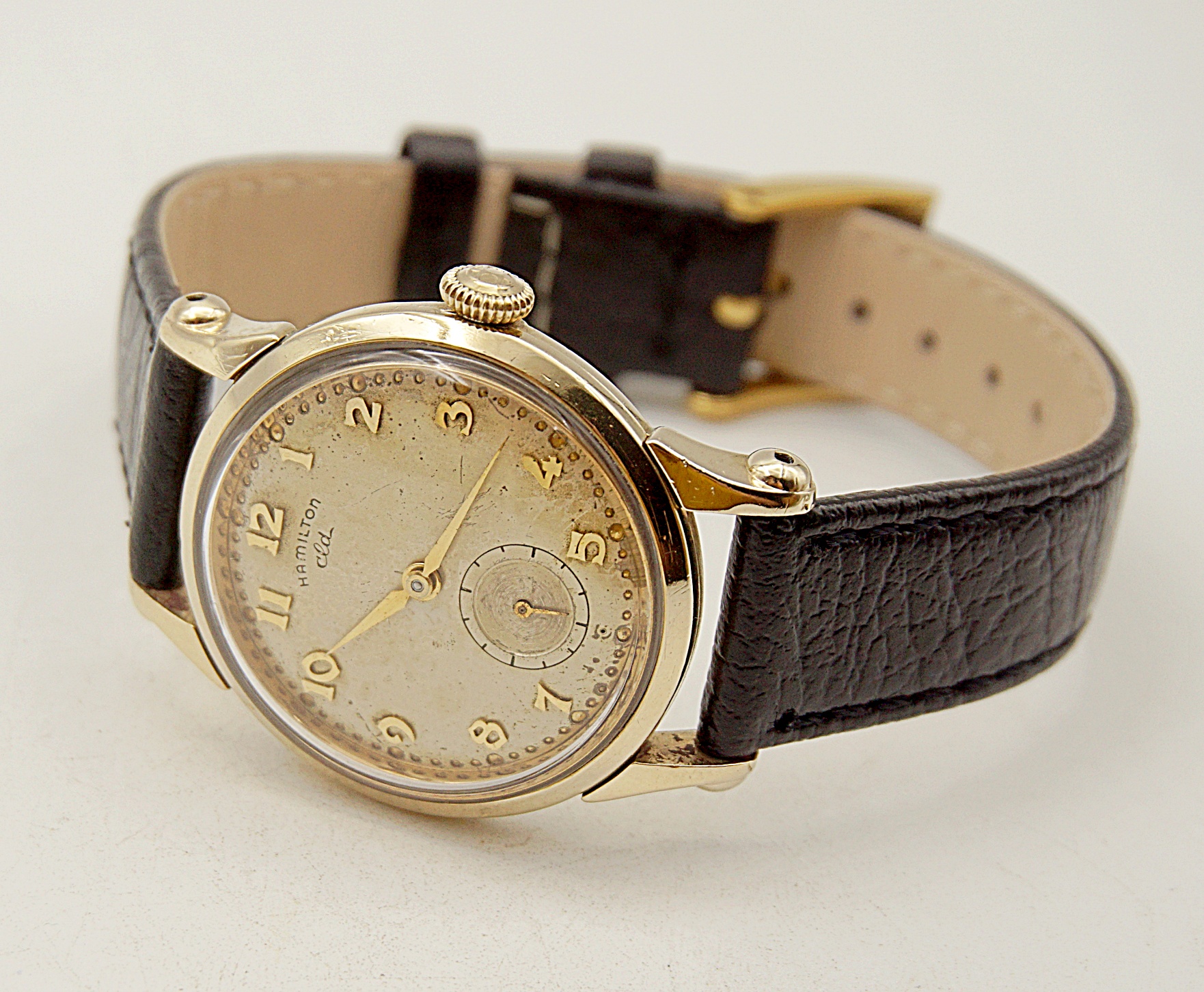 นาฬิกาเก่า HAMILTON ไขลานสองเข็มครึ่ง