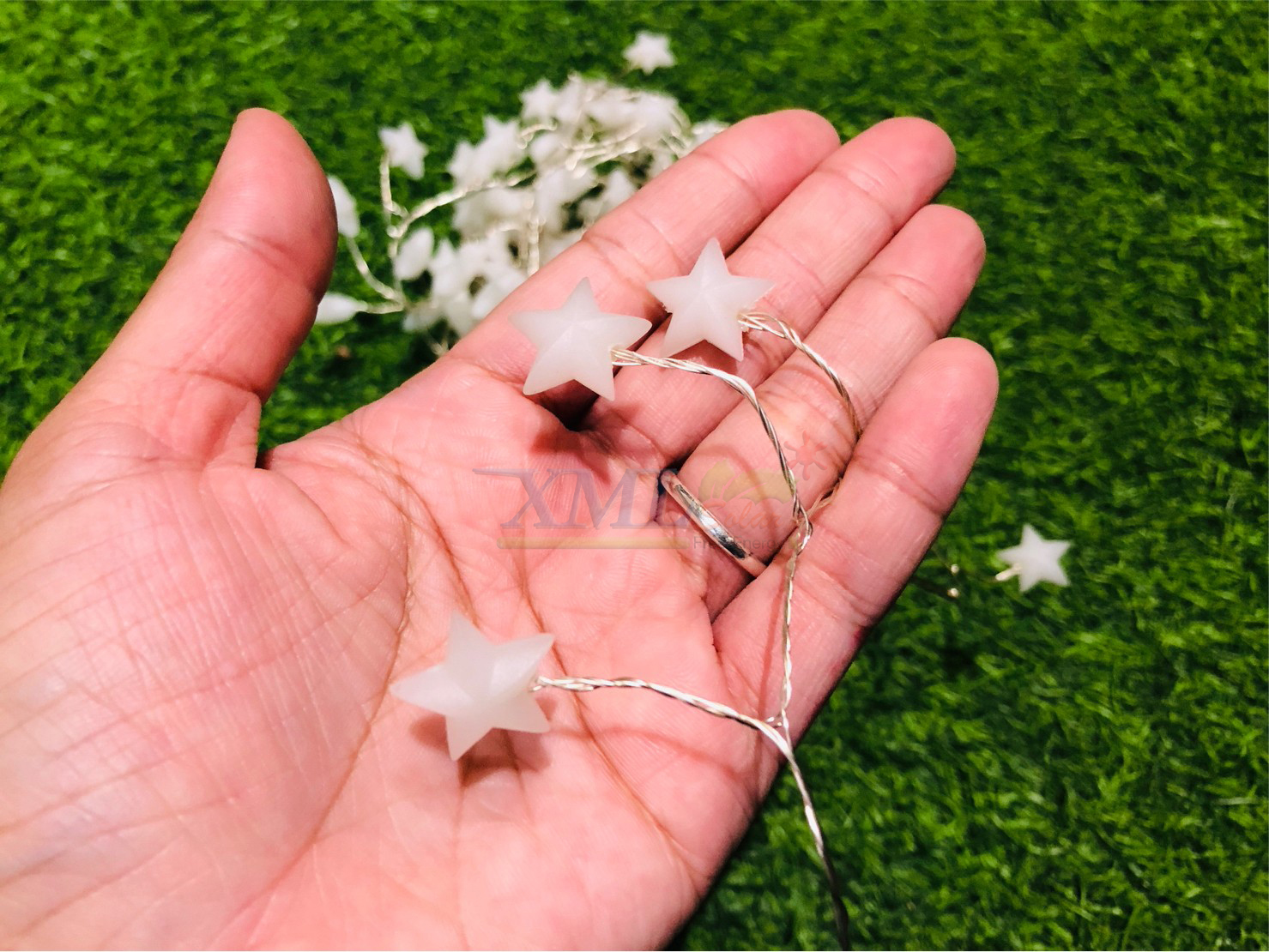 ไฟกระพริบโซล่าเซลล์ ทรงดาว 120 ดวง รุ่น MD-SOLAR-C2012 (เเสง : เหลืองวอมไวท์)