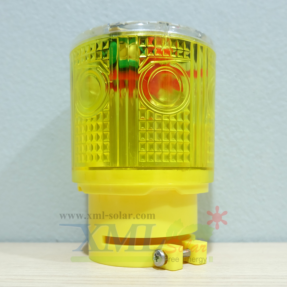 ไฟเตือนกรวยจราจร ฉุกเฉิน พลังงานเเสงอาทิตย์ (เเสง : สีเหลือง)