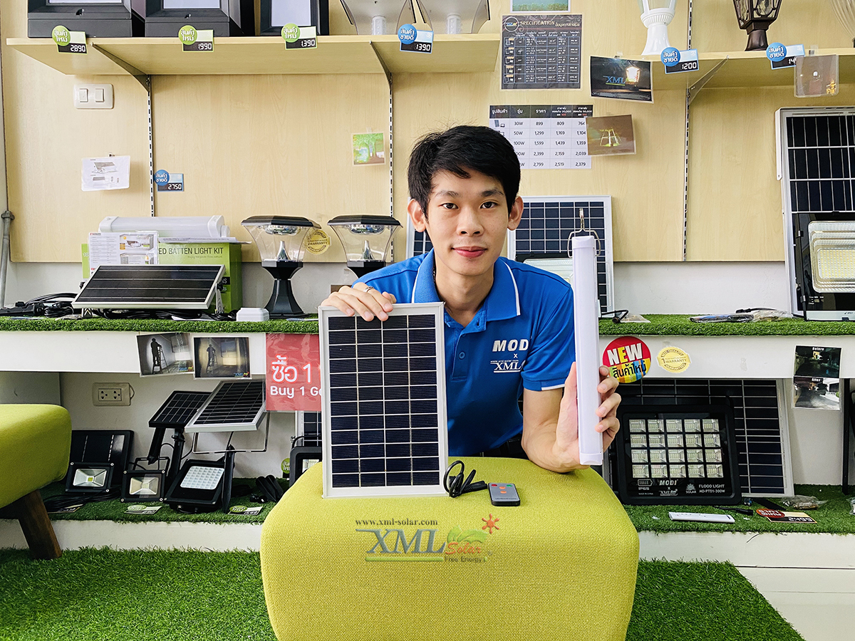 หลอดไฟโซล่าเซลล์อเนกประสงค์ 5W. (Indoor)