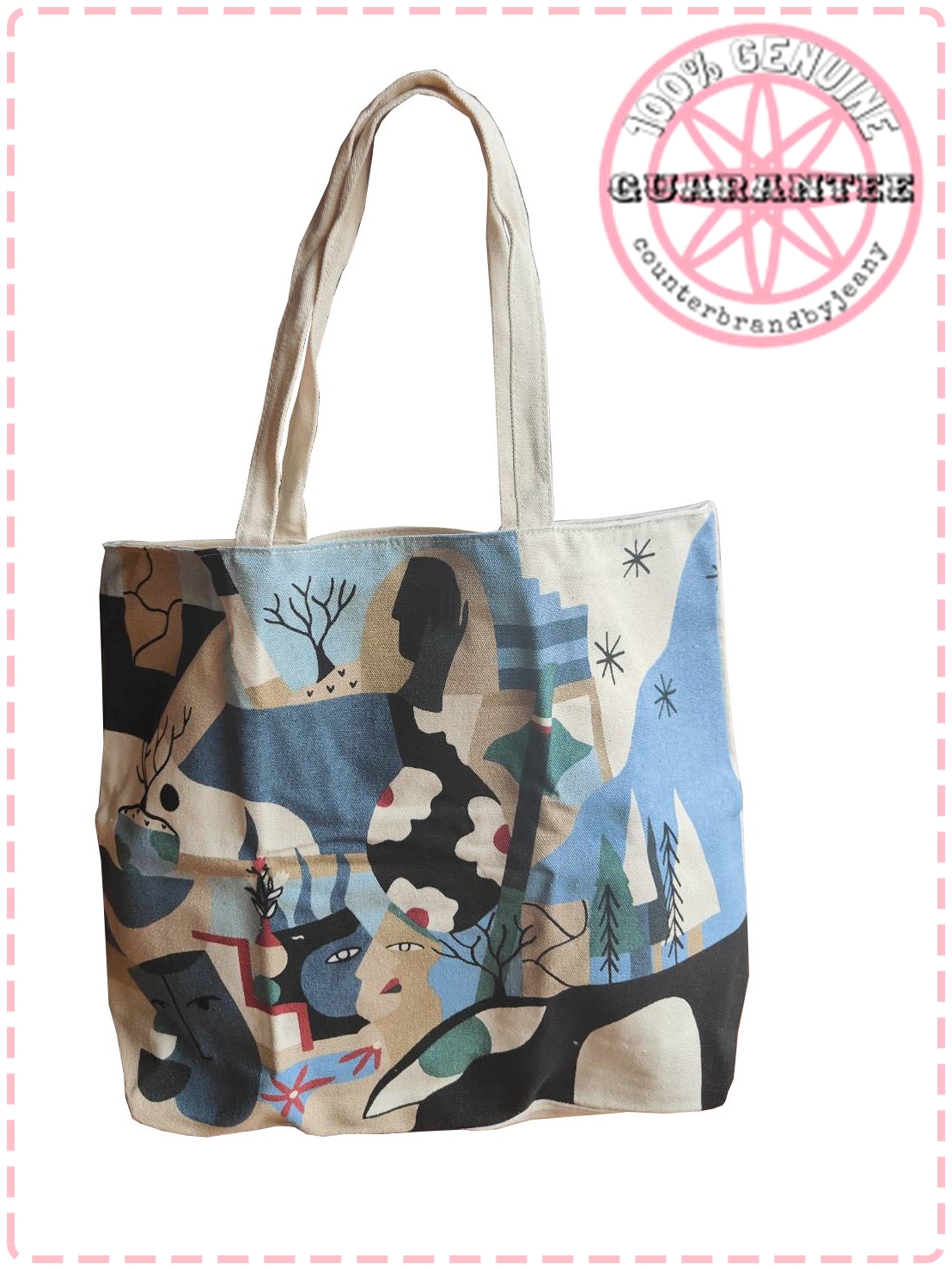 กระเป๋าโท๊ท ผ้า CLARINS Winter Beauty Tote Bag (พร้อมส่ง)