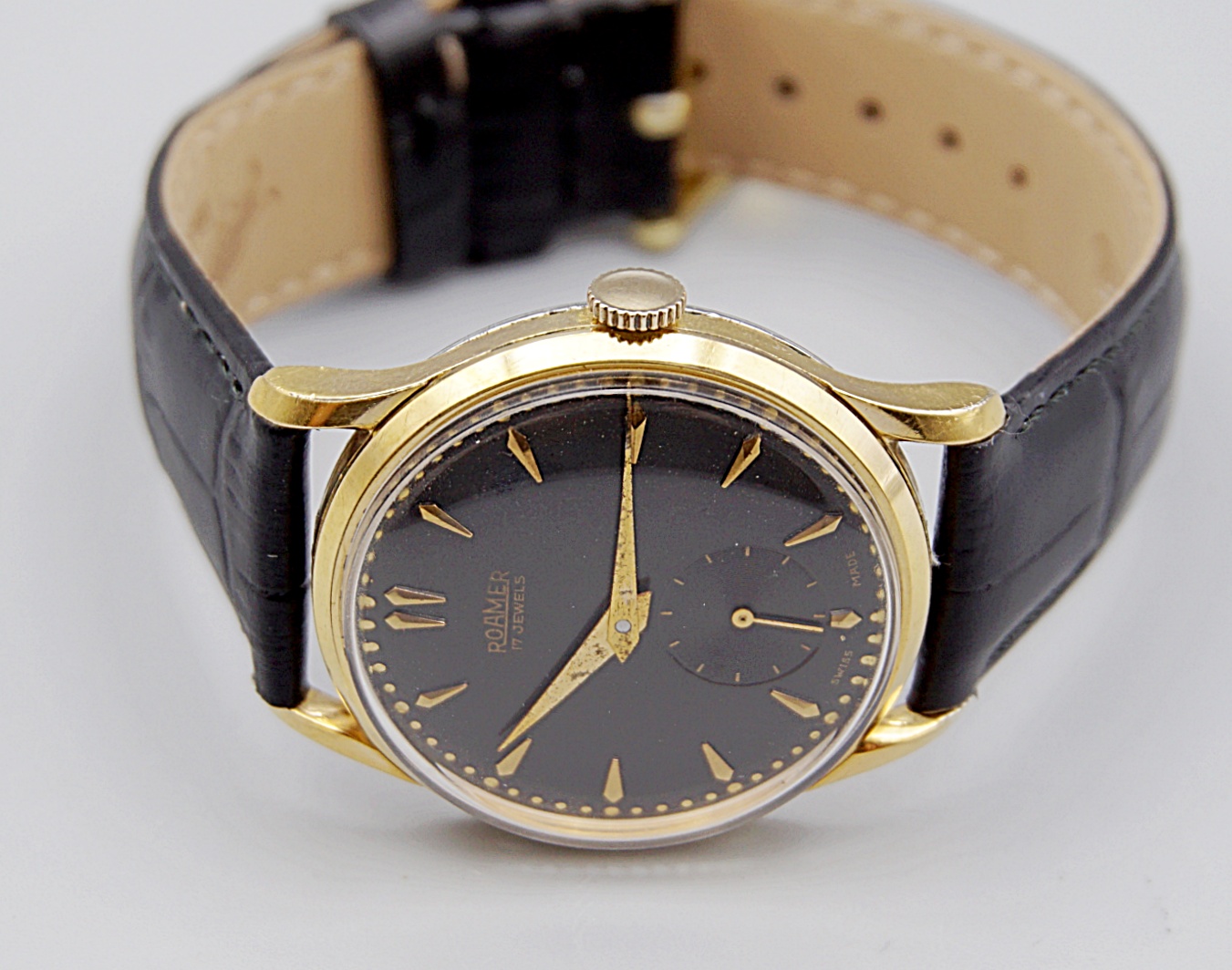 นาฬิกาเก่า ROAMER ไขลานสองเข็มครึ่ง