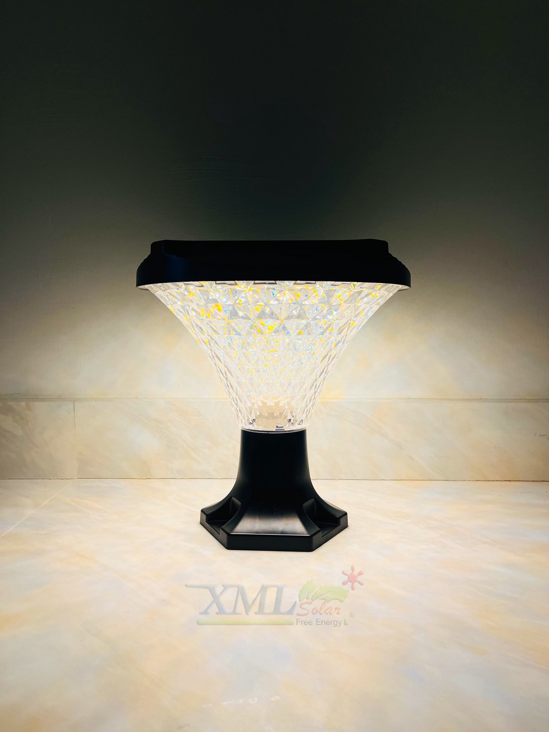 โคมไฟหัวเสาโซล่าเซลล์ รุ่น JD-X29 (เปิดได้ 3 แสง)