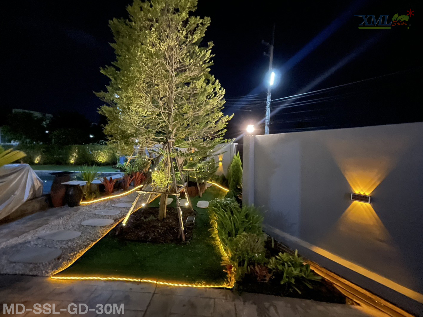 ไฟเส้นโซล่าเซลล์ รุ่น MD-SSL10M/20M/30M