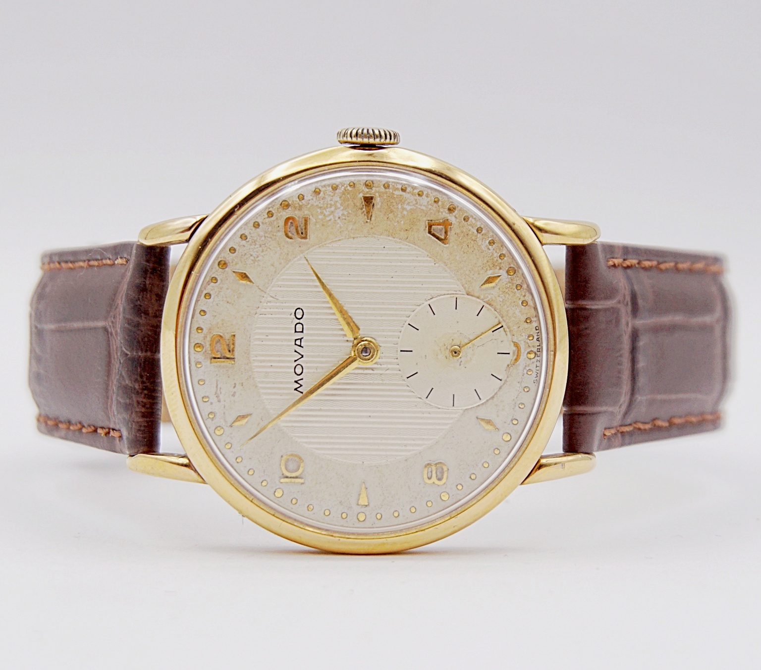 นาฬิกาเก่า MOVADO ไขลานสองเข็มครึ่ง