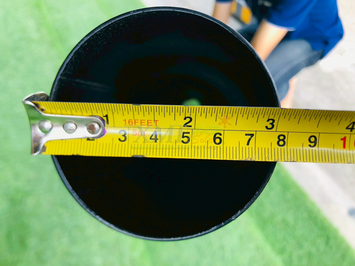 เสาไฟสนาม สีดำ สูง 6 เมตร (ปลาย 3 นิ้ว)