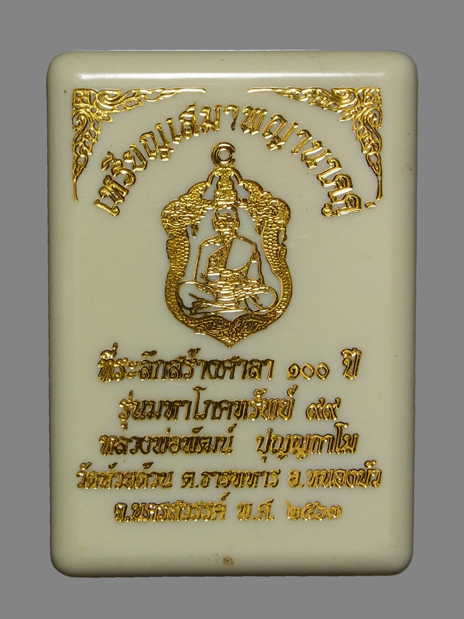 เหรียญเสมาพญานาคคู่ หลวงพ่อพัฒน์ ปี2563