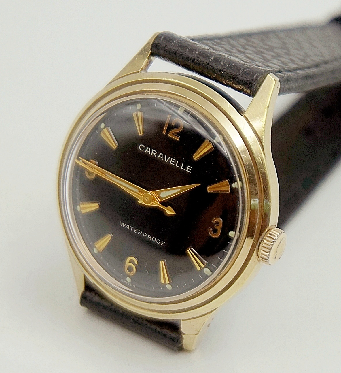 นาฬิกาเก่า CARAVELLE ไขลาน