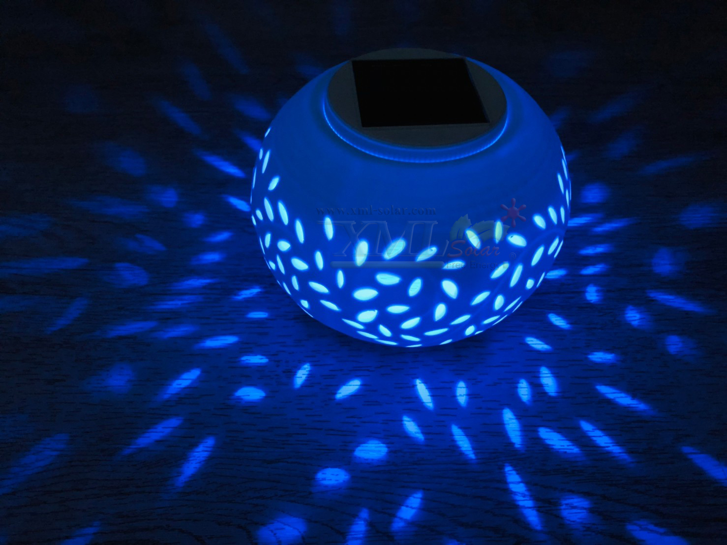 ไฟกระถางโซล่าเซลล์ ตกเเต่งตั้งโต๊ะ (แสง : ขาว , หลากสี)(ไซต์ใหญ่)